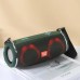 Портативна колонка TG642 з RGB підсвічуванням та ремінцем, гучна блютуз колонка. Колір: зелений
