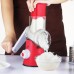Овочерізка мультислайсер Tabletop Drum Grater Kitchen Master Терка для овочів та фруктів 3 насадки. Колір: червоний