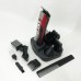 Машинка для стрижки 10в1 GEMEI GM-592, машина для окантування, підстригальна машинка. Колір: червоний