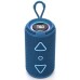 Bluetooth колонка портативна TG656 FM-радіо, потужна переносна акустична колонка. Колір: синій
