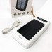 Power Bank Solar Smart 1015 зарядний пристрій на сонячній батареї 20000mAh з індикатором заряду Білий