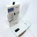 Power Bank зарядний пристрій на сонячній батареї 10000mAh з індикатором заряду. Колір: білий