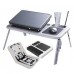 Складаний столик для ноутбука LD-09 E-Table, столик з охолодженням 2 USB кулера, Стіл підставка з вентиляцією