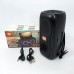 Портативна колонка TG333 2x5W з RGB підсвічуванням, гучна блютуз колонка. Колір: чорний