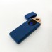 Електрозапальничка USB ZGP ABS, сенсорна електрична запальничка спіральна. Колір: синій