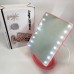 Дзеркало для макіяжу з 16 LED підсвічуванням Mirror, косметичне дзеркало з підсвічуванням. Колір: рожевий