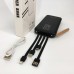 Power Bank зарядний пристрій на сонячній батареї 10000mAh з індикатором заряду. Колір: чорний