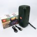 Портативна колонка TG333 2x5W з підсвічуванням RGB, акумуляторна колонка для музики. Колір: зелений