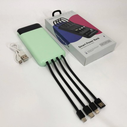 Павербанк Power Bank UKC 50000mAh Мобільна зарядка зовнішній акумулятор портативний павер. Колір: зелений