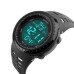 Годинник наручний чоловічий SKMEI 1167BK BLACK, армійський годинник протиударний. Колір: чорний