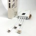 Power Bank зарядний пристрій на сонячній батареї 10000mAh з індикатором заряду. Колір: білий
