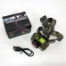 Ліхтар налобний Police 8808/6908-XPE+COB, micro USB, вбудований акумулятор, ліхтарик на голову із зарядкою