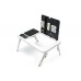 Складаний столик для ноутбука LD-09 E-Table, столик з охолодженням 2 USB кулера, Стіл підставка з вентиляцією