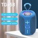 Портативна Bluetooth колонка TG658 8W з RGB підсвічуванням, акумуляторна переносна колонка. Колір: синій