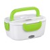 Ланч бокс електричний з підігрівом Lunch Heater 220 V Pro, Термос для їжі для дітей. Колір: зелений