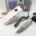 Портативний фрезер для нігтів Nail Drill YT-928 акумуляторний з індикатором заряду на 35 000 оборотів. Колір: білий