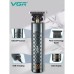 Тример для стрижки волосся, вусів, бороди VGR V-077 з USB зарядкою, корпус метал, триммер бездротовий
