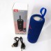 Портативна Bluetooth колонка TG619C FM-радіо USB/TF з ремінцем, блютуз колонка з підсвічуванням. Колір: синій