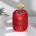 Портативна Bluetooth колонка TG658 8W з RGB підсвічуванням, колонка для вечірки. Колір: червоний