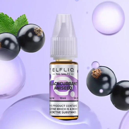 Рідина ELFLIQ 10мл 5%. Чорна Смородина Анісова (Blackcurrant Aniseed)