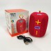 Портативна Bluetooth колонка TG658 8W з RGB підсвічуванням, колонка для вечірки. Колір: червоний