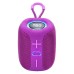 Портативна Bluetooth колонка TG658 8W з RGB підсвічуванням бездротова портативна потужна. Колір: фіолетовий