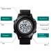 Годинник наручний чоловічий SKMEI 1508BKWT BLACK, годинник наручний електронний тактичний. Колір: чорний
