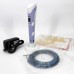 3D ручка Smart 3D Pen 2 c LCD дисплеєм, Ручка для об'ємного малювання, Дитяча 3д ручка. Колір: фіолетовий
