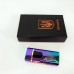 Електрична та газова запальничка Україна з USB-зарядкою HL-432, Юсб запальничка. Колір: хамелеон