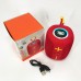 Портативна Bluetooth колонка TG658 8W з RGB підсвічуванням, колонка для вечірки. Колір: червоний