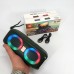 Портативна колонка TG333 2x5W з підсвічуванням RGB, акумуляторна колонка для музики. Колір: зелений