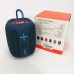 Портативна Bluetooth колонка TG658 8W з RGB підсвічуванням, акумуляторна переносна колонка. Колір: синій