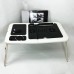 Складаний столик для ноутбука LD-09 E-Table, столик з охолодженням 2 USB кулера, Стіл підставка з вентиляцією