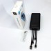 Портативний зарядний пристрій на 20000mAh, Power Bank на сонячній батареї, для планшета. Колір: чорний