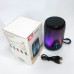 Акумуляторна переносна колонка TG652 5W з RGB підсвічуванням та ремінцем, блютуз колонка. Колір: синій