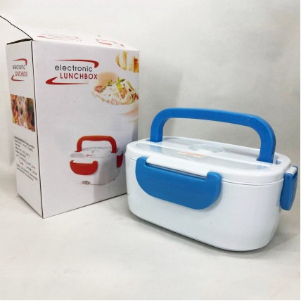 Ланч бокс електричний із підігрівом Lunch Heater 220 V Pro, ланч бокс від мережі. Колір: синій