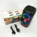 Портативна колонка TG333 2x5W з RGB підсвічуванням, гучна блютуз колонка. Колір: чорний