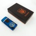 Електрична та газова запальничка Україна із USB-зарядкою HL-435, запальнички із зарядкою від usb. Колір: синій