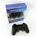 Бездротовий ігровий геймпад Doubleshock PS3/PC акумуляторний джойстик з функцією вібрації. Колір: чорний