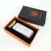 Дугова електроімпульсна запальничка USB Герб України індикатор заряду, ліхтарик HL-442. Колір: срібло
