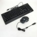 Клавіатура+мишка UKC з LED підсвічуванням від USB M-710, клавіатура ігрова з підсвічуванням та мишкою