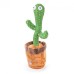 Танцюючий кактус співаючий 120 пісень з підсвічуванням Dancing Cactus TikTok іграшка Повторюшка кактус