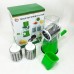 Овочерізка мультислайсер Tabletop Drum Grater Kitchen Master Терка для овочів та фруктів 3 насадки. Колір: зелений