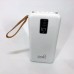 Power Bank зарядний пристрій на сонячній батареї 10000mAh з індикатором заряду. Колір: білий