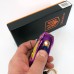 Електрична запальничка-брелок Україна з USB-зарядкою та підсвічуванням HL-468, з гравіюванням. Колір: хамелеон