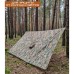 Якісний дощовик пончо (плащ-палатка) мультикам тактичний зміцнений камуфляж