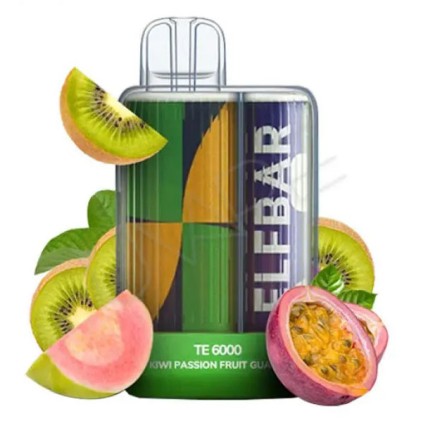 Elf Bar TE6000 5%. Ківі Маракуя Гуава (Kiwi Passion Fruit Guava)