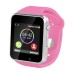 Смарт-годинник Smart Watch A1 розумний електронний зі слотом під sim-карту + карту пам'яті micro-sd. Колір: рожевий