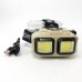 Ліхтар налобний акумуляторний Bailong HX-816 2COB(white+red) вологозахист, Ліхтар на голову для бігу