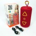 Bluetooth колонка портативна TG656 FM-радіо, акумуляторна колонка для музики. Колір: червоний